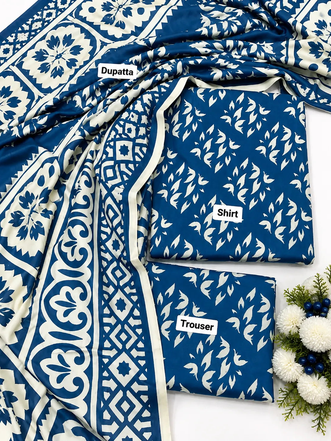 Sapphire 3-Piece Printed Lawn Suit – Premium Collection